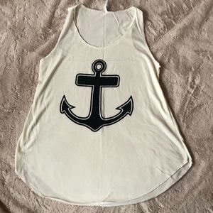 🔥 3 for $20 ~ Anchor Tank Top. Medium.